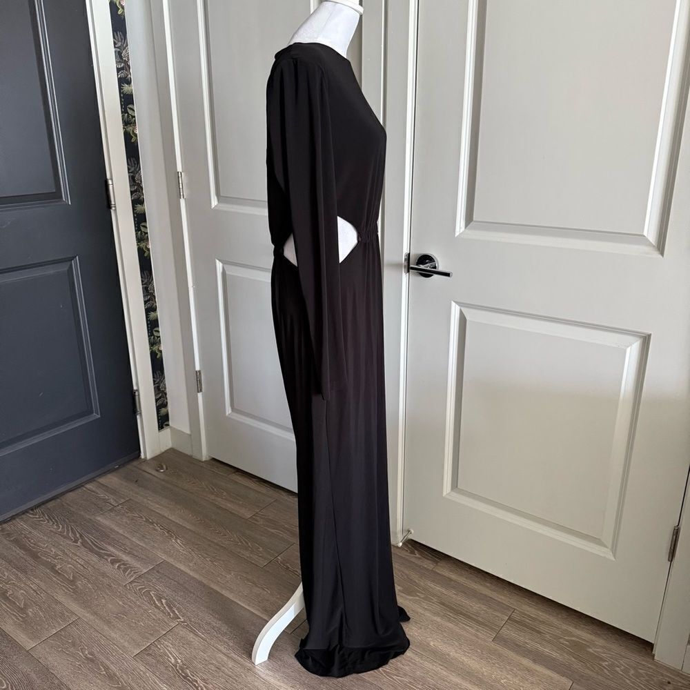 Ramy Brook Black Long Sleeve Maxi Dress with Cut Outs Size L - Picture 5 of 10